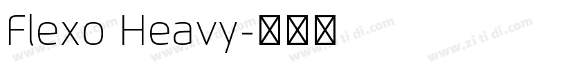 Flexo Heavy字体转换
